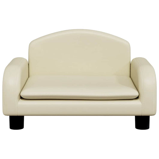 Cuccia per cani comodo divano 50 x 40 x 30 cm similpelle crema 02_0042672
