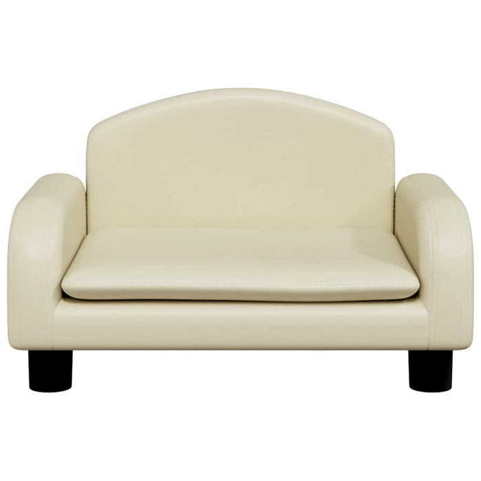 Lettino per Cani Crema 50x40x30 cm in Similpelle