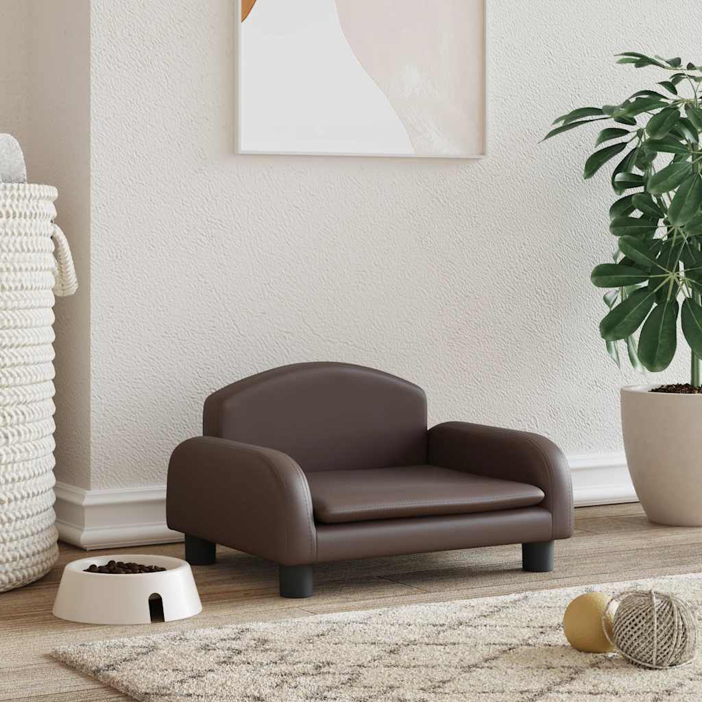 Lettino per Cani Marrone 50x40x30 cm in Similpellecod mxl 71205