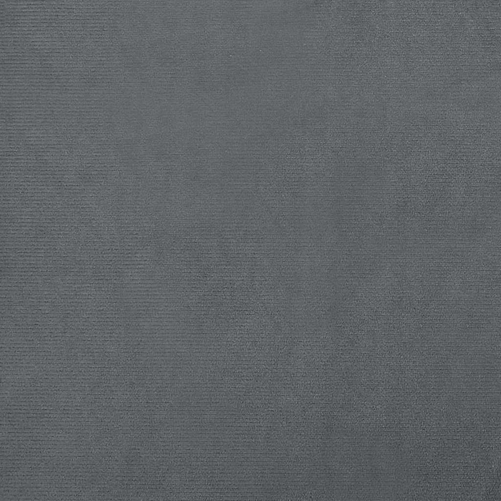 Lettino per Cani Grigio Scuro 100x54x33 cm in Velluto