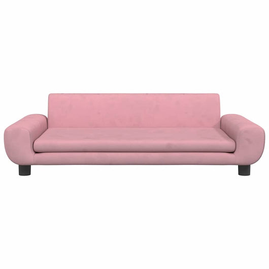 Cuccia per cani comodo divano 100 x 54 x 33 cm velluto Rosa 02_0042610