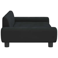 Cuccia per cani comodo divano 100 x 54 x 33 cm velluto nero 02_0042609
