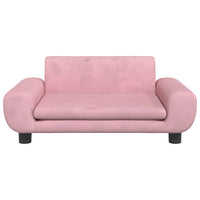 Cuccia per cani comodo divano 70 x 45 x 33 cm velluto Rosa 02_0042878