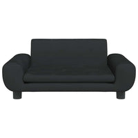 Cuccia per cani comodo divano 70 x 45 x 33 cm velluto nero 02_0042877