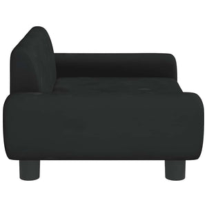 Cuccia per cani comodo divano 70 x 45 x 33 cm velluto nero 02_0042877