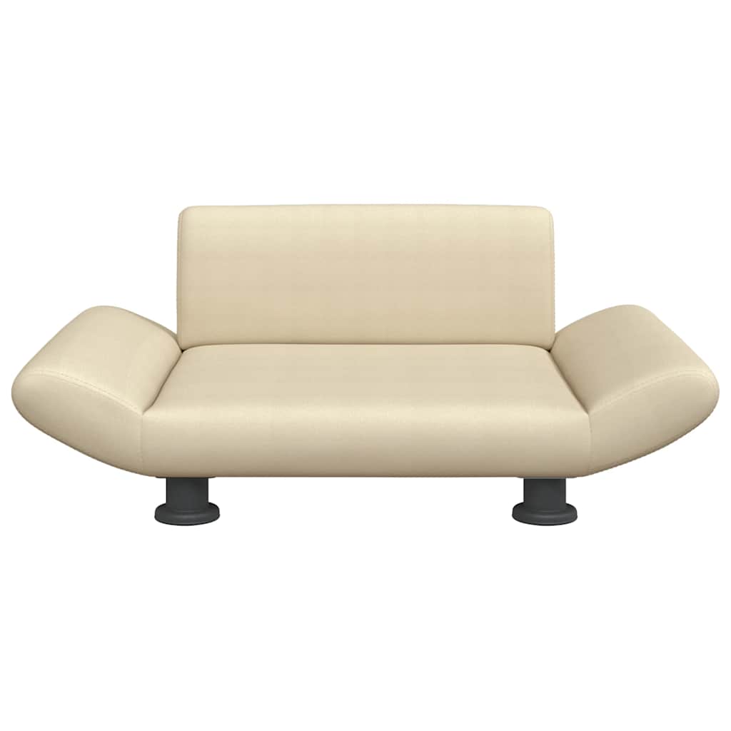 Cuccia per cani comodo divano 70 x 45 x 28 cm tessuto crema 02_0042814