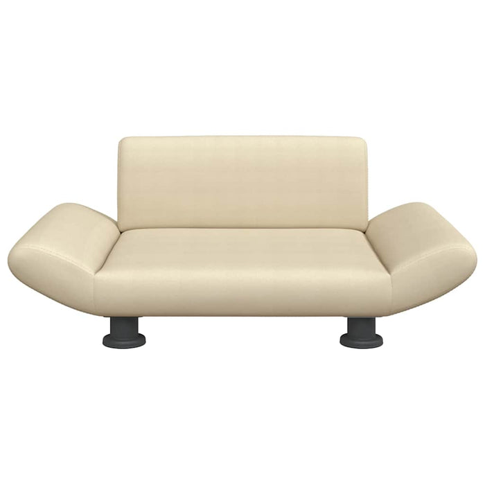 Cuccia per cani comodo divano 70 x 45 x 28 cm tessuto crema 02_0042814