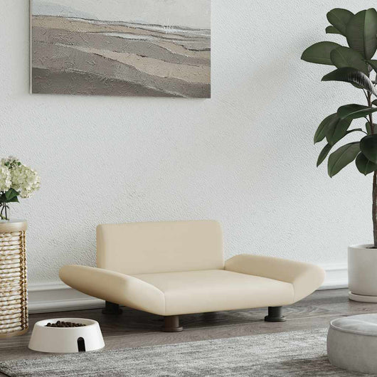 Lettino per Cani Crema 70x45x28 cm in Tessuto