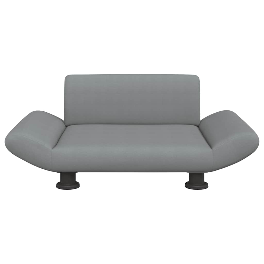 Lettino per Cani Grigio Chiaro 70x45x28 cm in Tessuto 171996