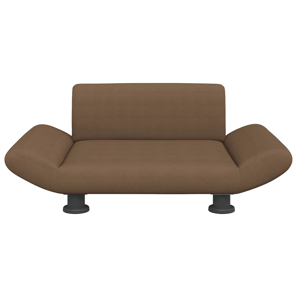 Cuccia per cani comodo divano 70 x 45 x 28 cm tessuto marrone 02_0042815