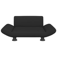 Lettino per Cani Nero 70x45x28 cm in Tessuto