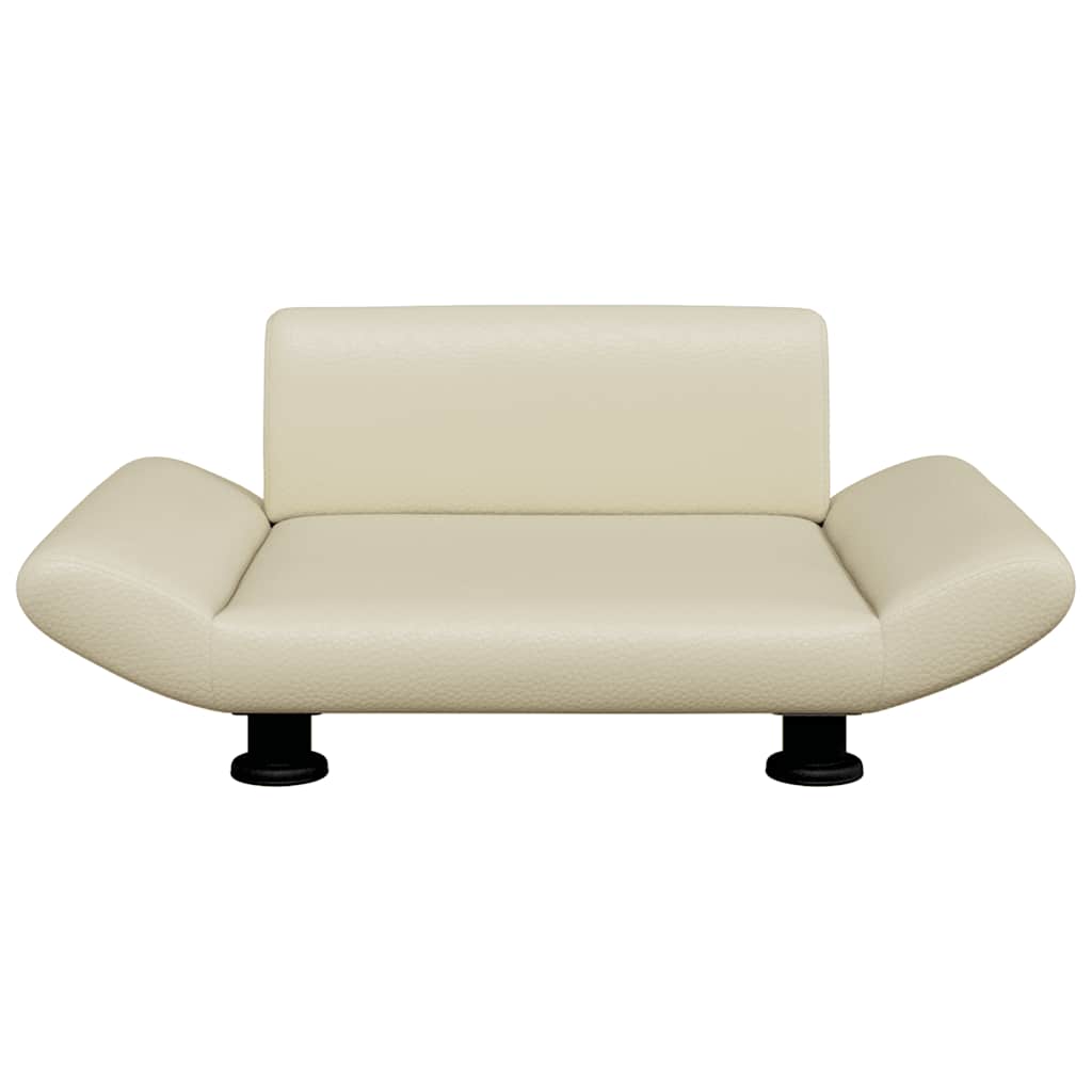 Lettino per Cani Crema 70x45x28 cm in Similpelle