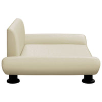 Lettino per Cani Crema 70x45x28 cm in Similpelle