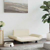 Lettino per Cani Crema 70x45x28 cm in Similpelle
