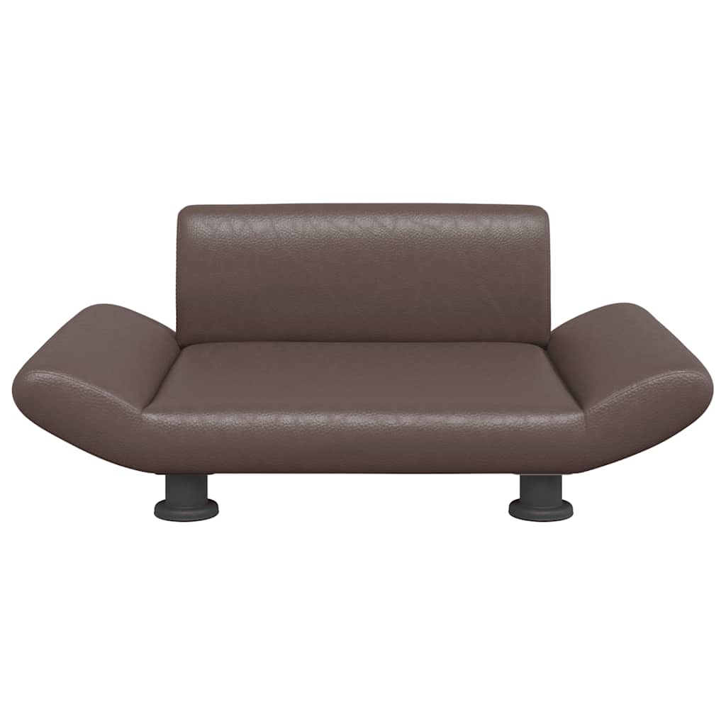 Lettino per Cani Marrone 70x45x28 cm in Similpelle 172003