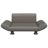 Lettino per Cani Grigio 70x45x28 cm in Similpelle