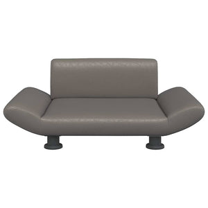 Lettino per Cani Grigio 70x45x28 cm in Similpelle