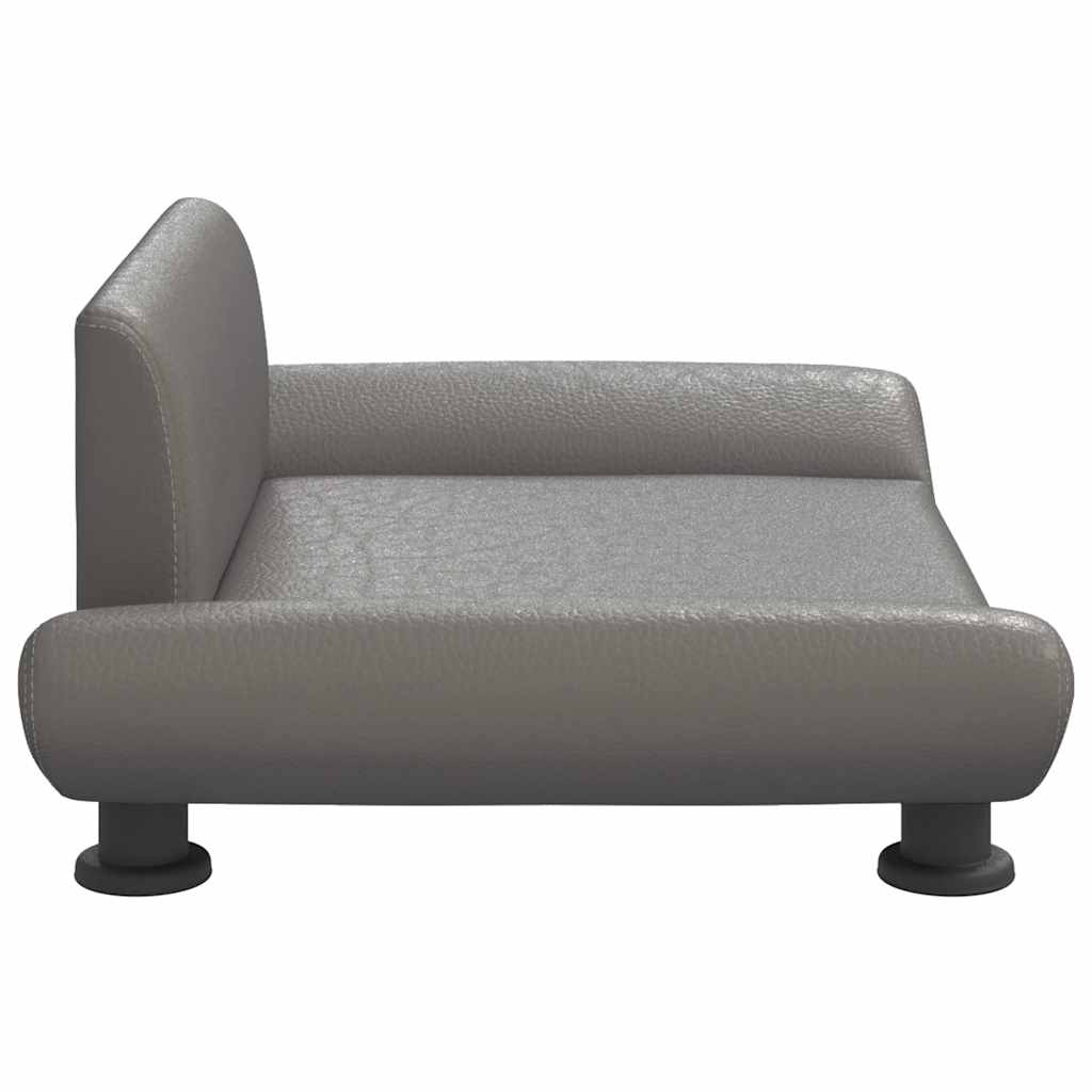 Lettino per Cani Grigio 70x45x28 cm in Similpelle