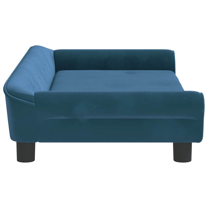 Cuccia per cani comodo divano 100 x 50 x 21 cm velluto Blu 02_0042598