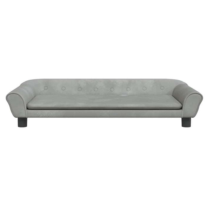 Lettino per Cani Grigio Chiaro 100x50x21 cm in Vellutocod mxl 119185