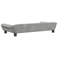 Cuccia per cani comoda poltrona letto 100 x 50 x 21 cm velluto grigio 02_0043088