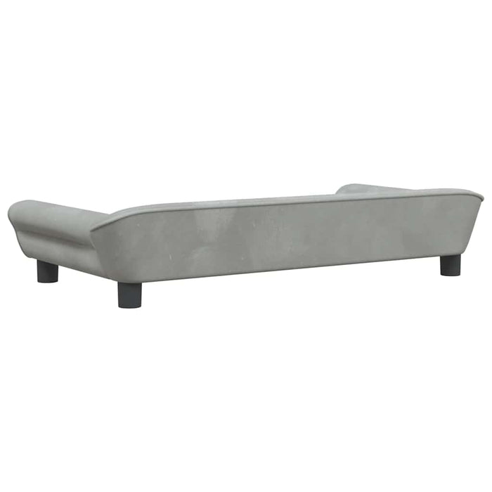 Cuccia per cani comoda poltrona letto 100 x 50 x 21 cm velluto grigio 02_0043088