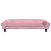 Cuccia per cani comodo divano 100 x 50 x 21 cm velluto Rosa 02_0042602