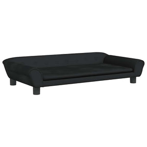Cuccia per cani comodo divano 100 x 50 x 21 cm velluto nero 02_0042601
