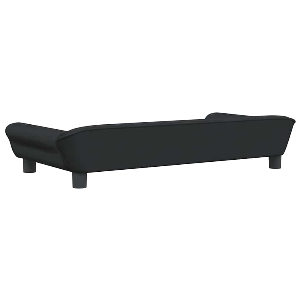 Cuccia per cani comodo divano 100 x 50 x 21 cm velluto nero 02_0042601