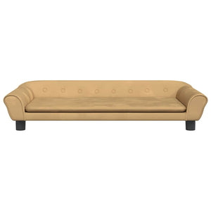 Cuccia per cani comodo divano 100 x 50 x 21 cm velluto marrone 02_0042600