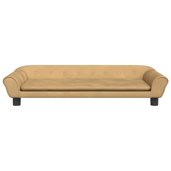 Cuccia per cani comodo divano 100 x 50 x 21 cm velluto marrone 02_0042600
