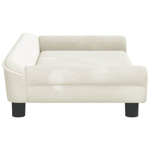 Comodo divano letto per cani 100 x 50 x 21 cm velluto crema 02_0042599