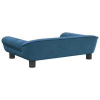Comodo divano letto per cani 70 x 48 x 22 cm velluto blu 02_0042883