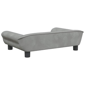 Cuccia per cani comodo divano leggero 70 x 48 x 22 cm velluto grigio 02_0043116