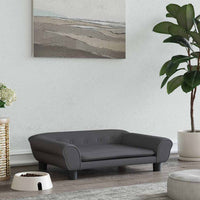 Lettino per Cani Grigio Scuro 70x48x22 cm in Velluto 172014