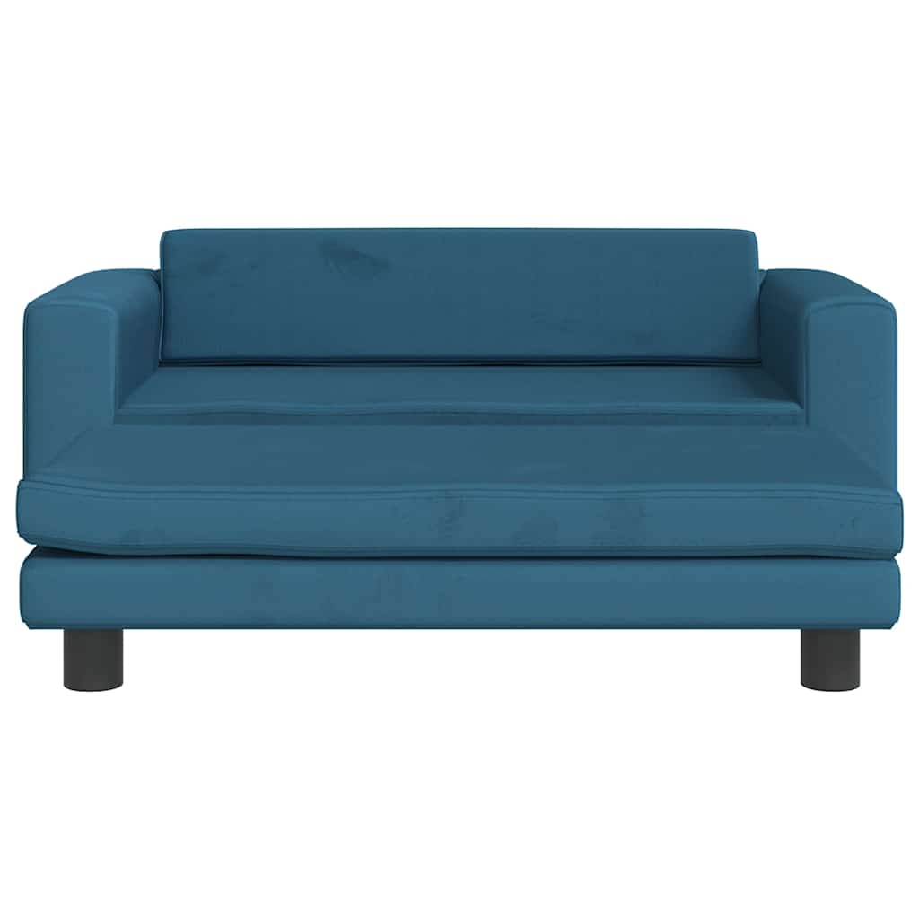 Comodo divano letto per cani con estensione 100 x 50 x 30 cm velluto blu 02_0043068