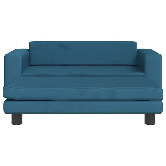 Comodo divano letto per cani con estensione 100 x 50 x 30 cm velluto blu 02_0043068