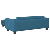 Comodo divano letto per cani con estensione 100 x 50 x 30 cm velluto blu 02_0043068