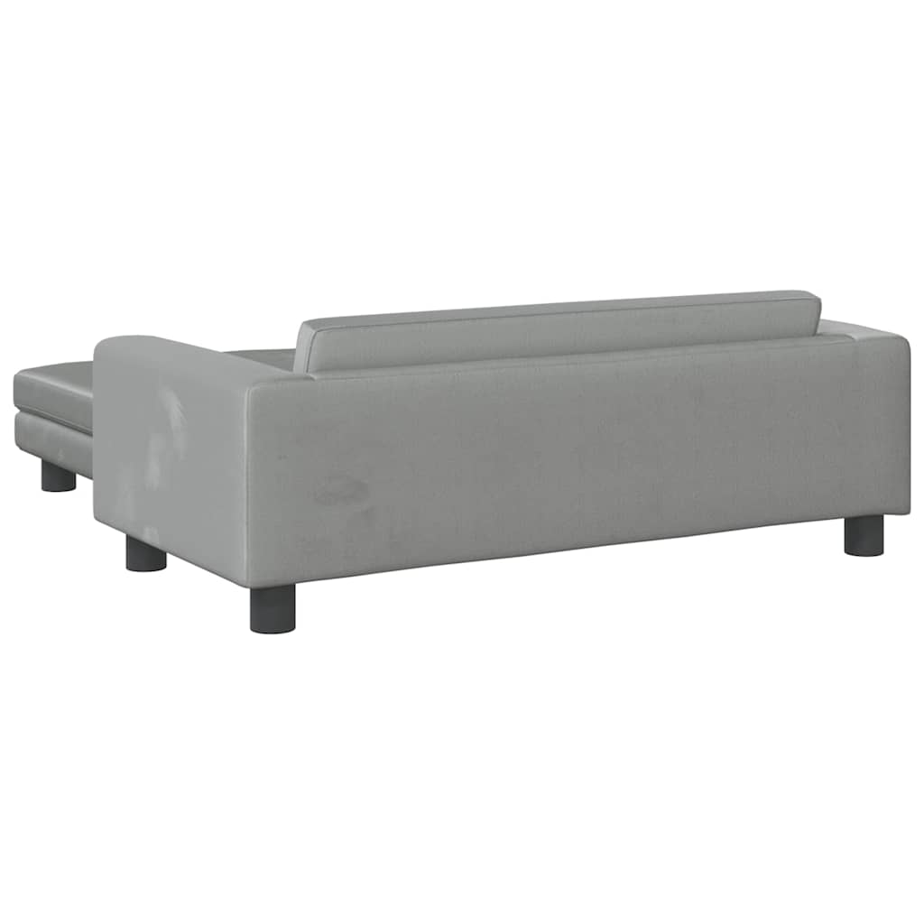 Comodo divano letto per cani con luce estensibile 100 x 50 x 30 cm velluto grigio chiaro 02_0043074