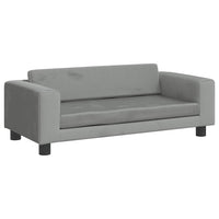 Comodo divano letto per cani con luce estensibile 100 x 50 x 30 cm velluto grigio chiaro 02_0043074
