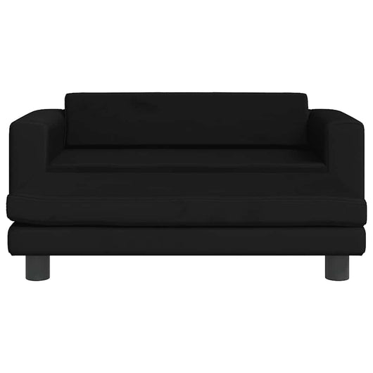 Comodo divano letto per cani con estensione 100 x 50 x 30 cm velluto nero 02_0043071