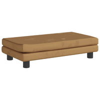 Comodo divano letto per cani con estensione 100 x 50 x 30 cm velluto marrone 02_0043070