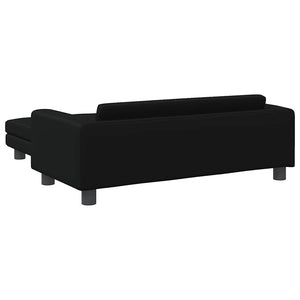 Comodo divano letto per cani con estensione 100 x 50 x 30 cm in similpelle Nero 02_0043067