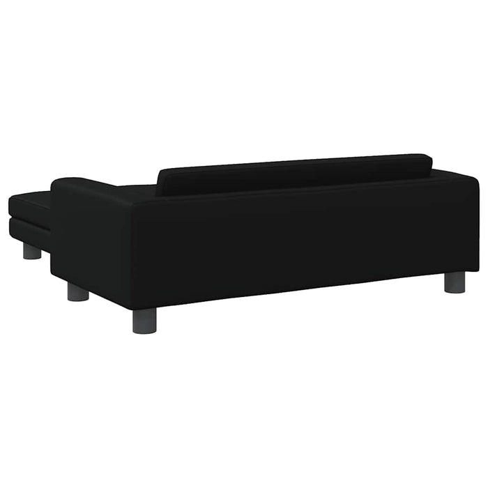Comodo divano letto per cani con estensione 100 x 50 x 30 cm in similpelle Nero 02_0043067