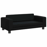 Comodo divano letto per cani con estensione 100 x 50 x 30 cm in similpelle Nero 02_0043067