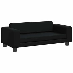 Comodo divano letto per cani con estensione 100 x 50 x 30 cm in similpelle Nero 02_0043067