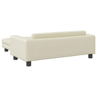 Comodo divano letto per cani con estensione 100 x 50 x 30 cm in similpelle Crema 02_0043064