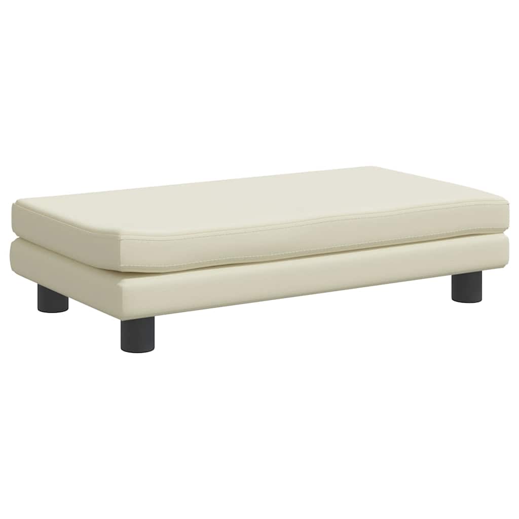 Comodo divano letto per cani con estensione 100 x 50 x 30 cm in similpelle Crema 02_0043064