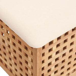 Sgabello da Bagno 48x47,5x52 cm in Legno Massello di Noce 350350