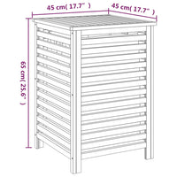 Cesto portabiancheria 45 x 45 x 65 cm legno massello di noce 02_0006182